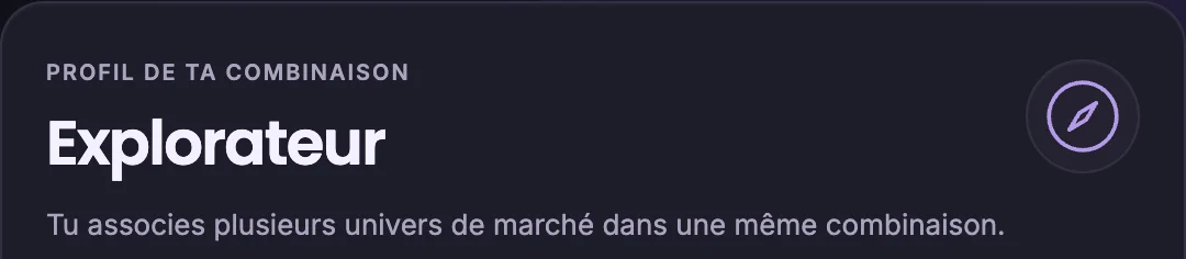 Profil de ta combinaison : Explorateur